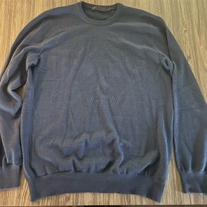 Gently worn beautiful McQueen skull sweater.  Navy blue